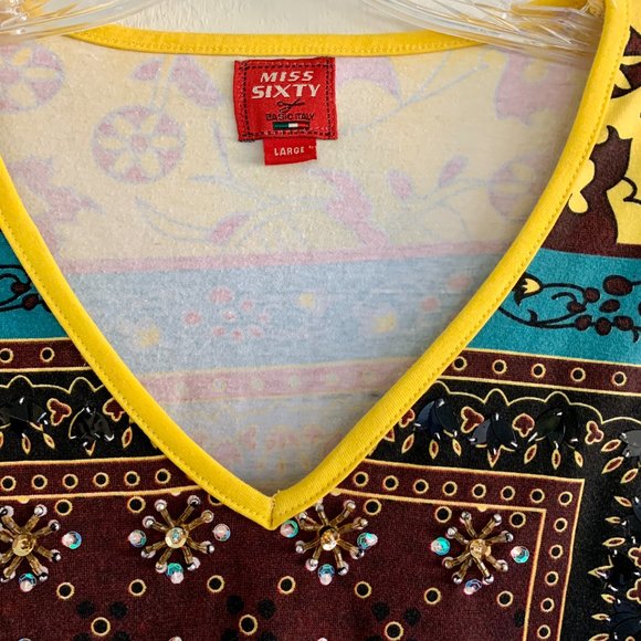 Miss Sixty beaded, embellished long sleeve t-shirt - Picture 8 of 11